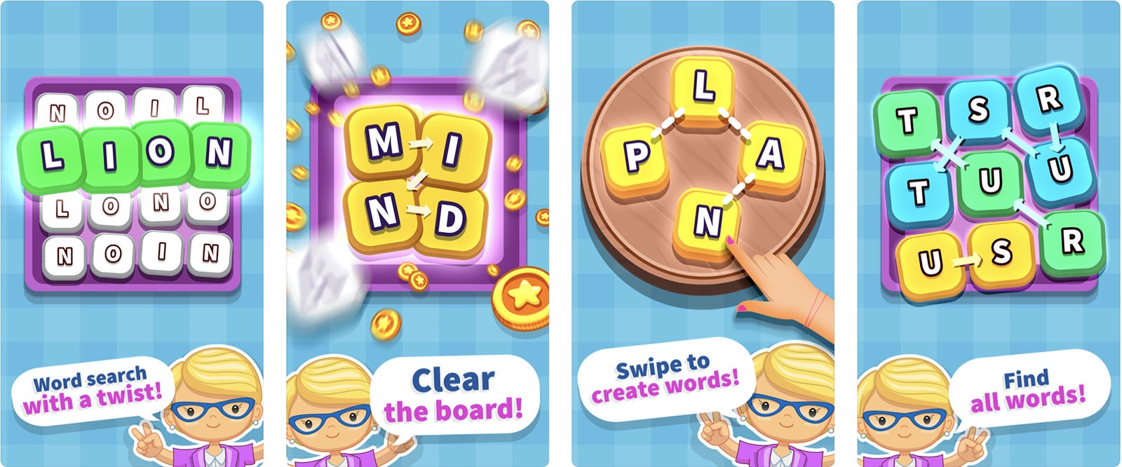 Screenshot of WordWhizzle Twist game