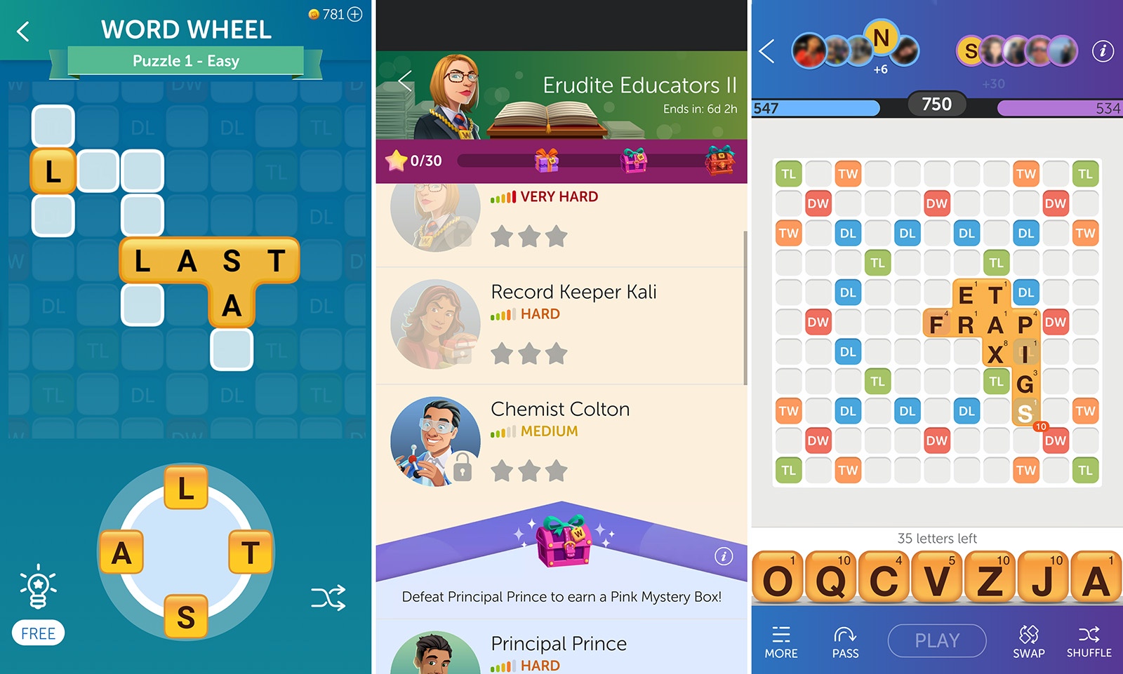 Screenshot Words With Friends game modes