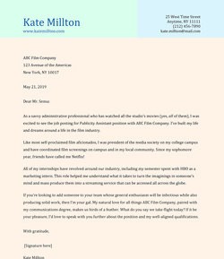 cover letter examples creative