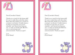 baby shower thank you wording