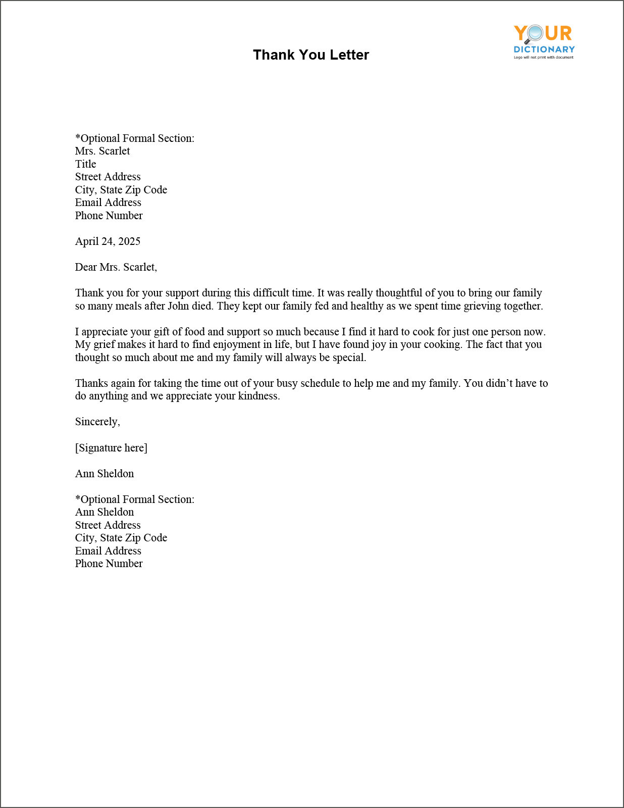 15 Sample Format Of Thank You Letter Template To Boss Manager Thank You Letter Template