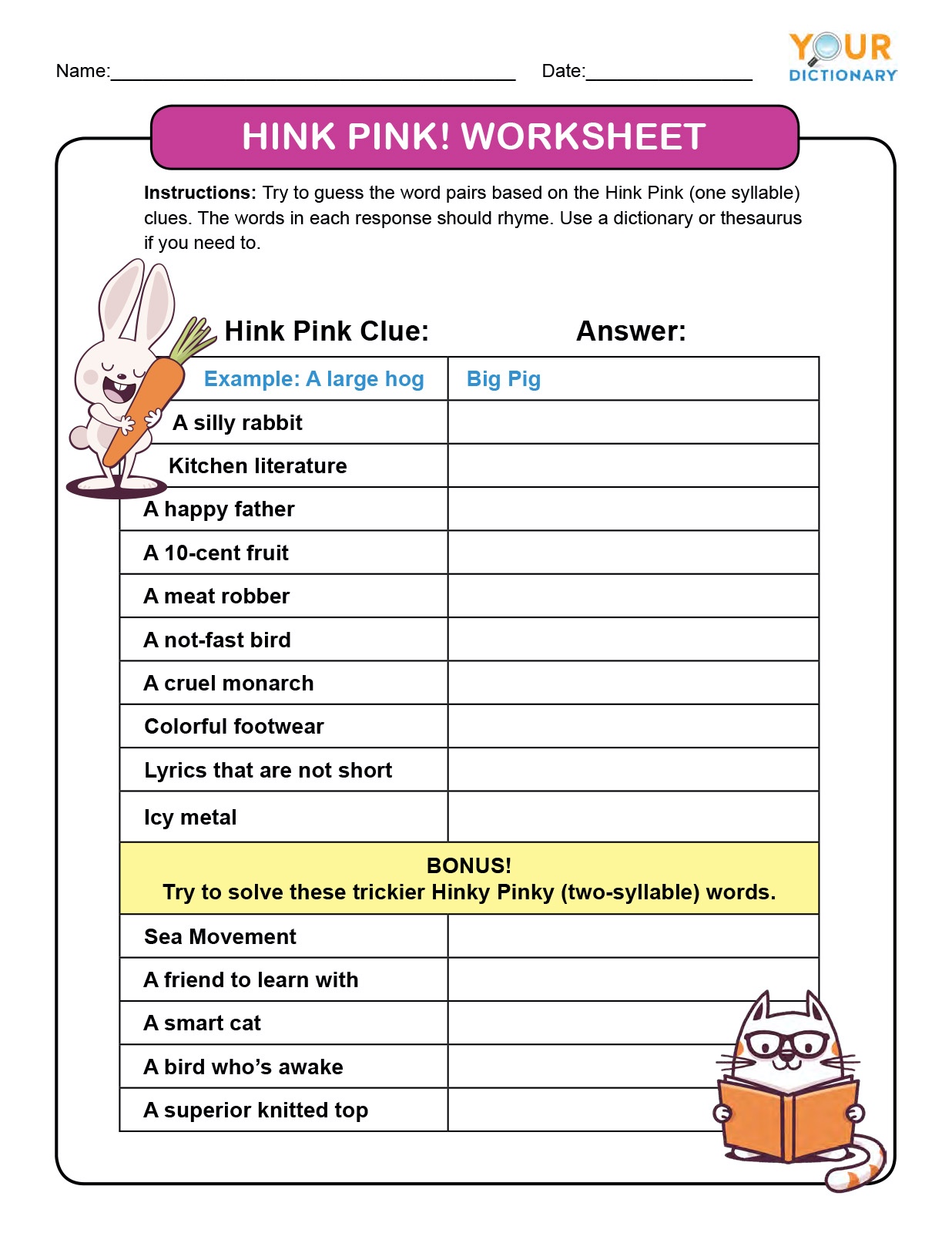 Fun Language Arts Games for Elementary Middle School