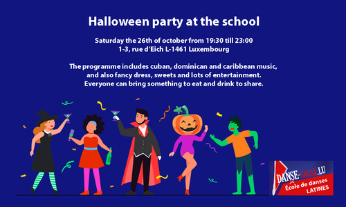Carribbean Halloween party at the school