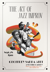The Art of Jazz Improv by Geoffrey Sabba 5tet and wine