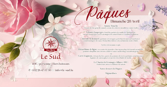 Menu de Pâques