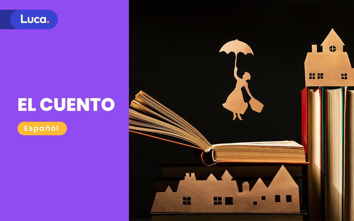 Niño leyendo un cuento ilustrado en primaria