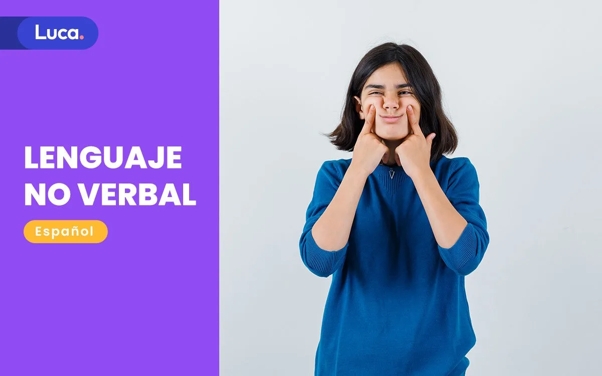 Persona expresando emociones con gestos corporales