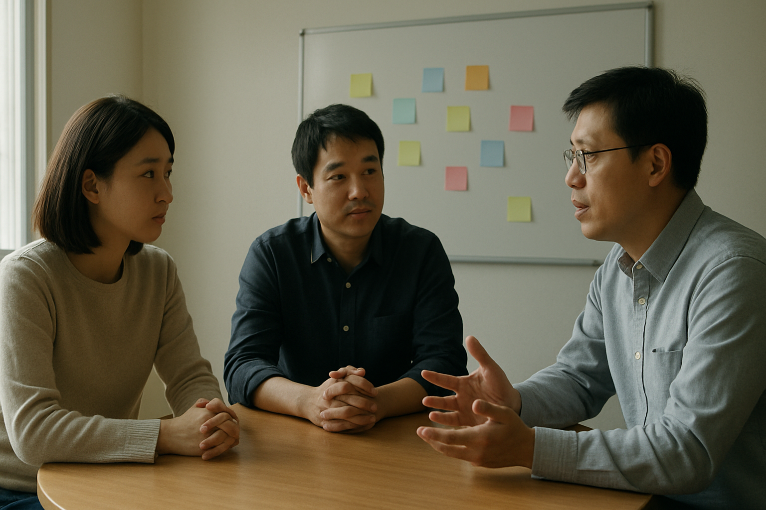 自我覺察用在職場溝通，圓桌討論對應情緒調節與回饋練習