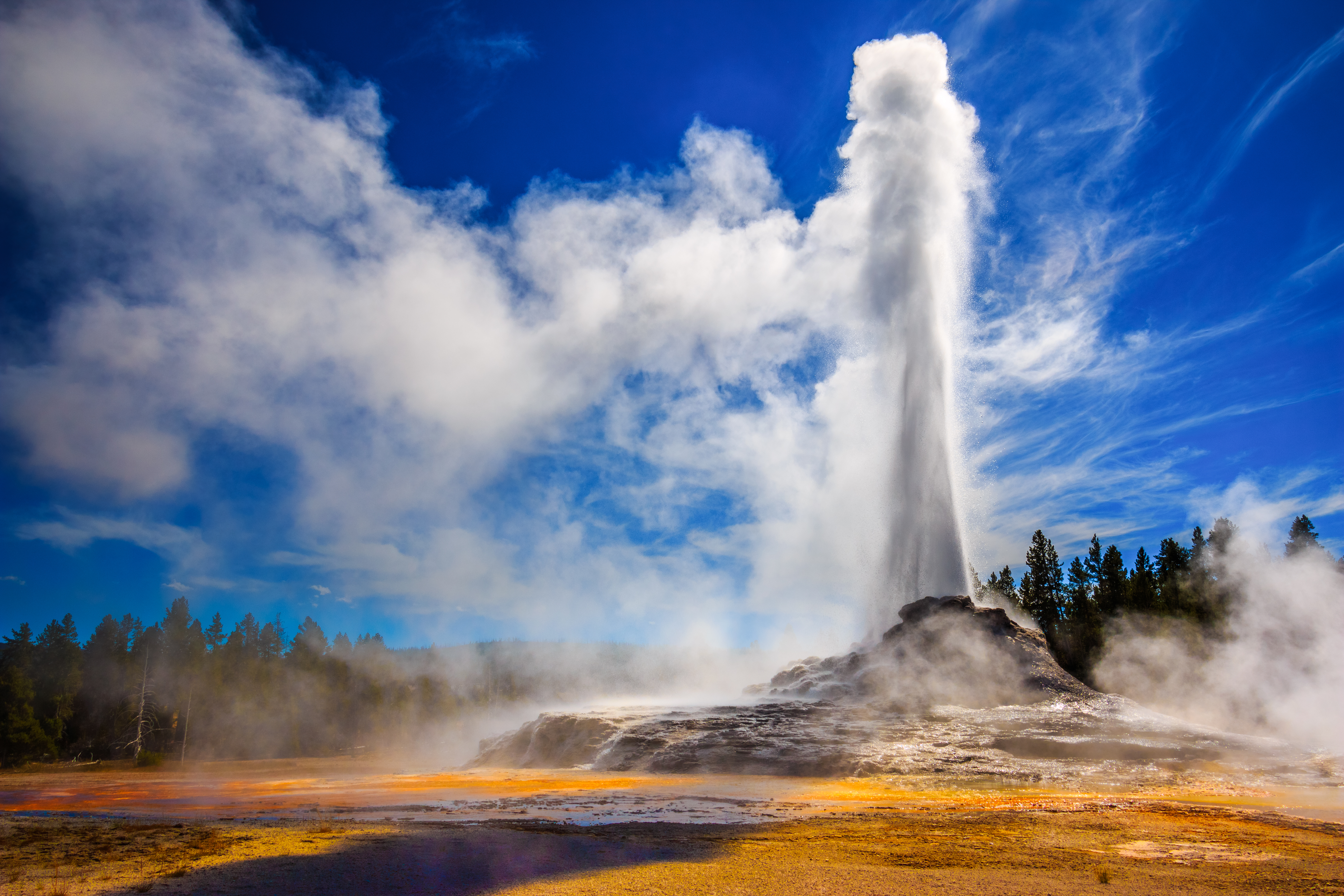 Most Geysers Are Found Near Volcanic Areas.