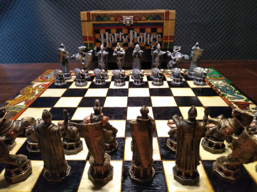 Jogo de Xadrez Harry Potter Wizard Chess Set The Noble Collection