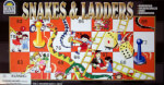 Jogo de tabuleiro snakes and ladders para atividade educacional