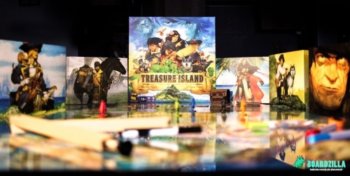 Jogo de Tabuleiro Ilha do Tesouro com Cartas e Acessórios