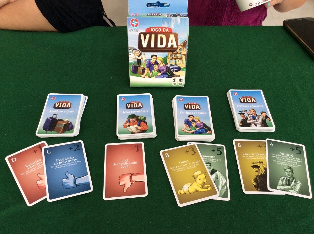 PROBLEMAS COM AS REGRAS Jogo da Vida Cartas 