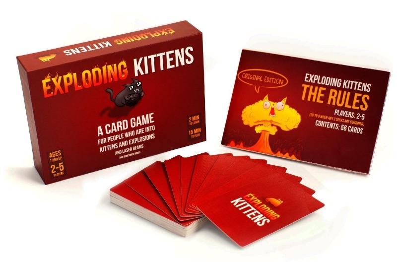 Galápagos Jogos Exploding Kittens, Cartas de 2-5 jogadores com o menor  preço - Compra Fácil