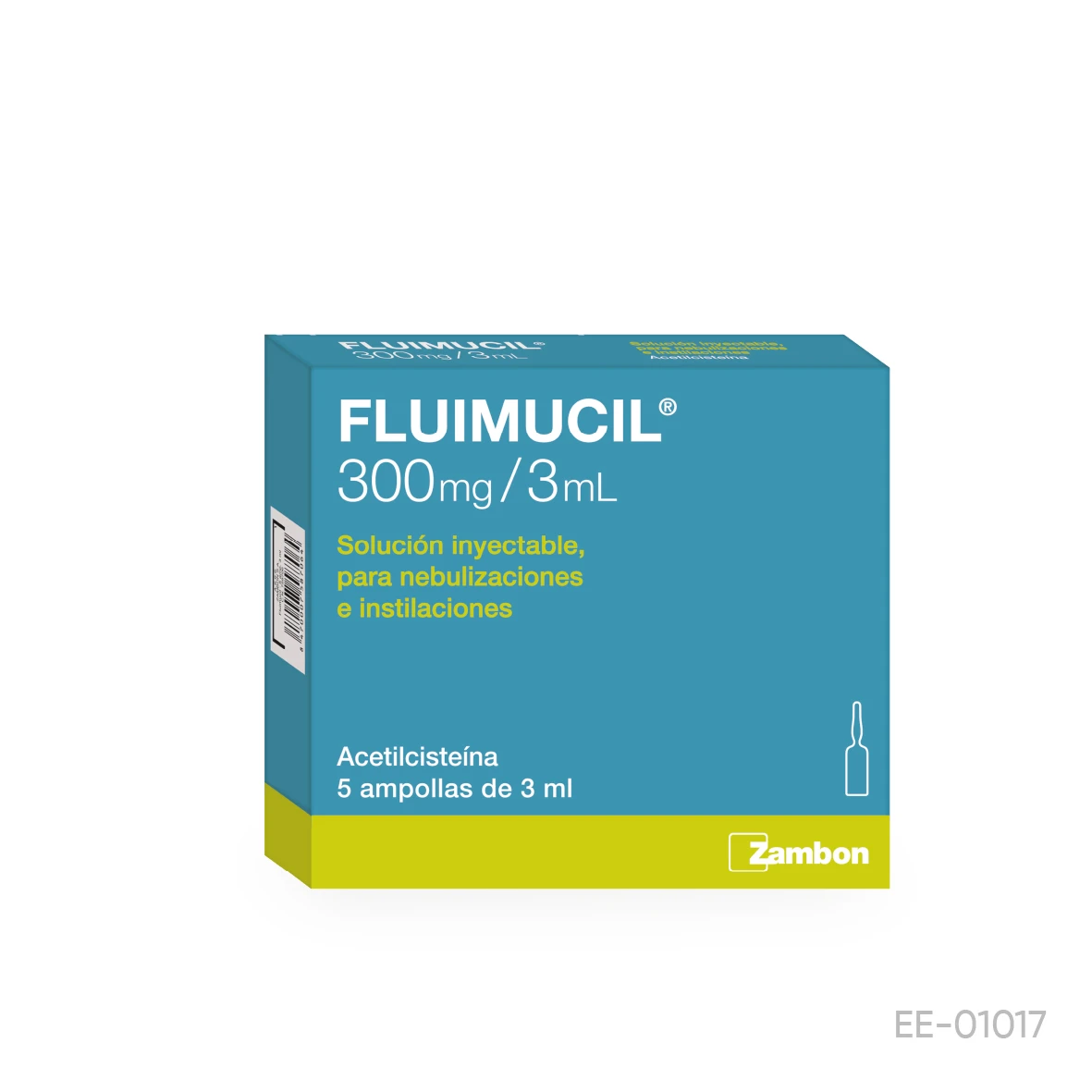 Fluimucil Ampollas 300 mg / 3 mL