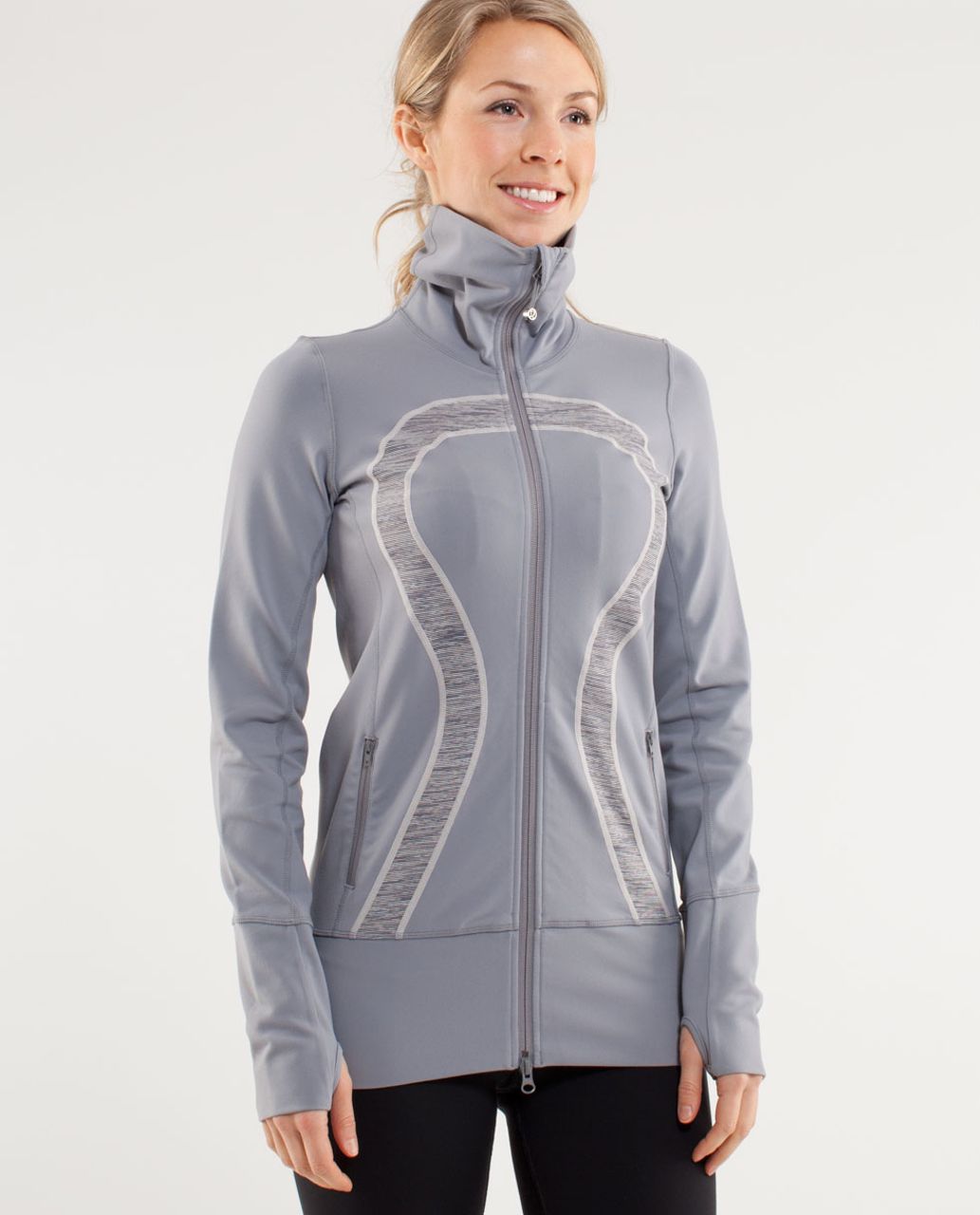 Lululemon In Stride Jacket - Fossil / Wee Are From Space Coal Fossil ...