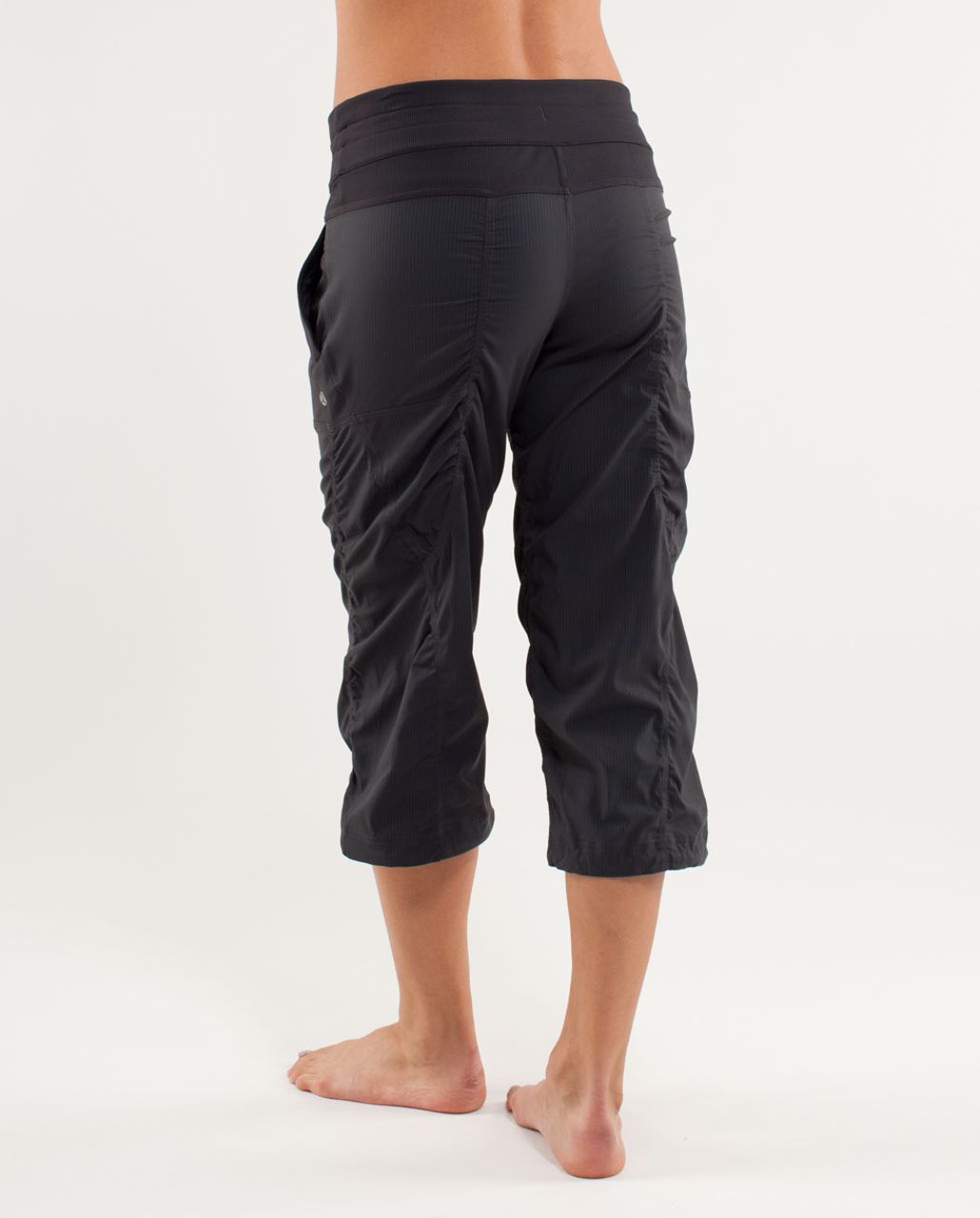 Lululemon Studio Crop - Deep Coal - lulu fanatics