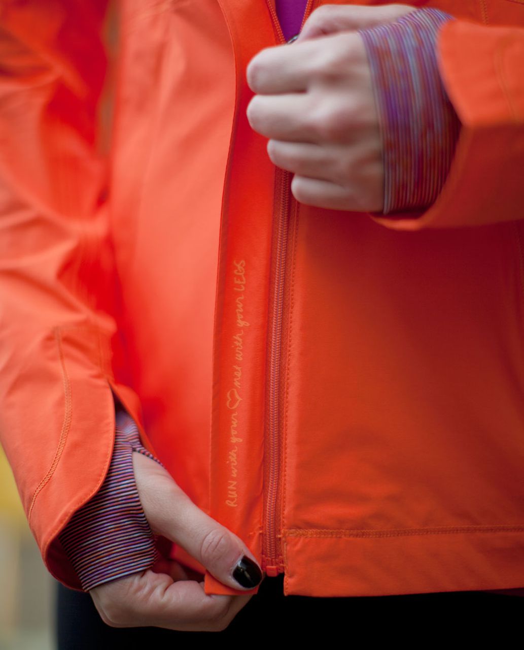 Lululemon Run:  In The Rain Jacket - Dazzling