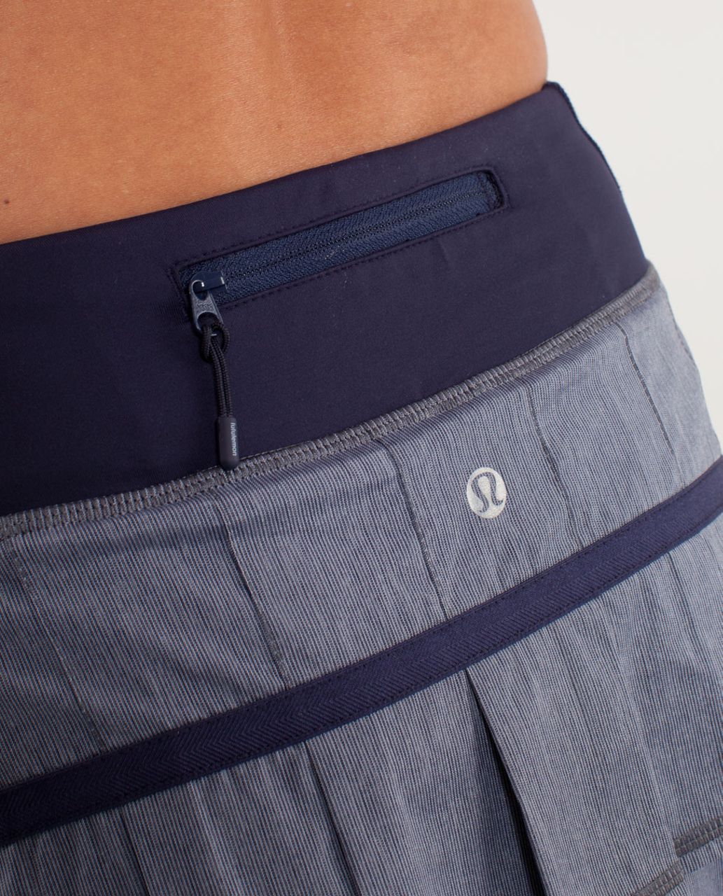 Lululemon Run:  Pace Setter Skirt - Heathered Deep Indigo /  Deep Indigo