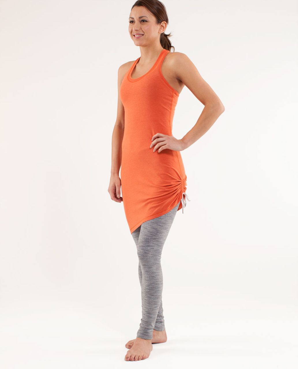 Lululemon Cinch It Dress - Heathered Medium Grey - lulu fanatics