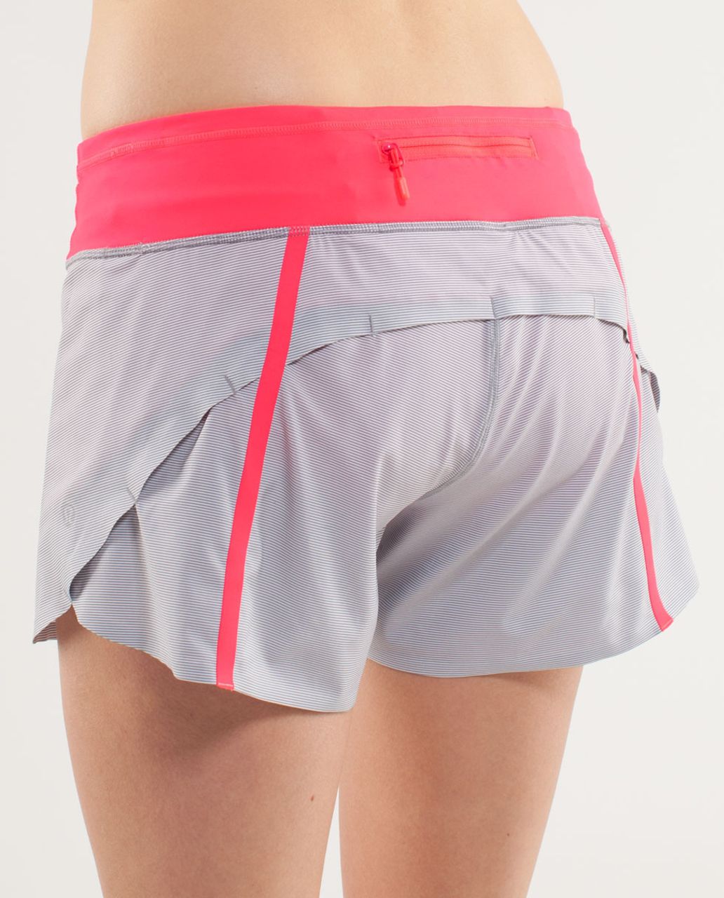 Lululemon Turbo Run Short *Bonded - Wee Stripe Printed White Fossil ...