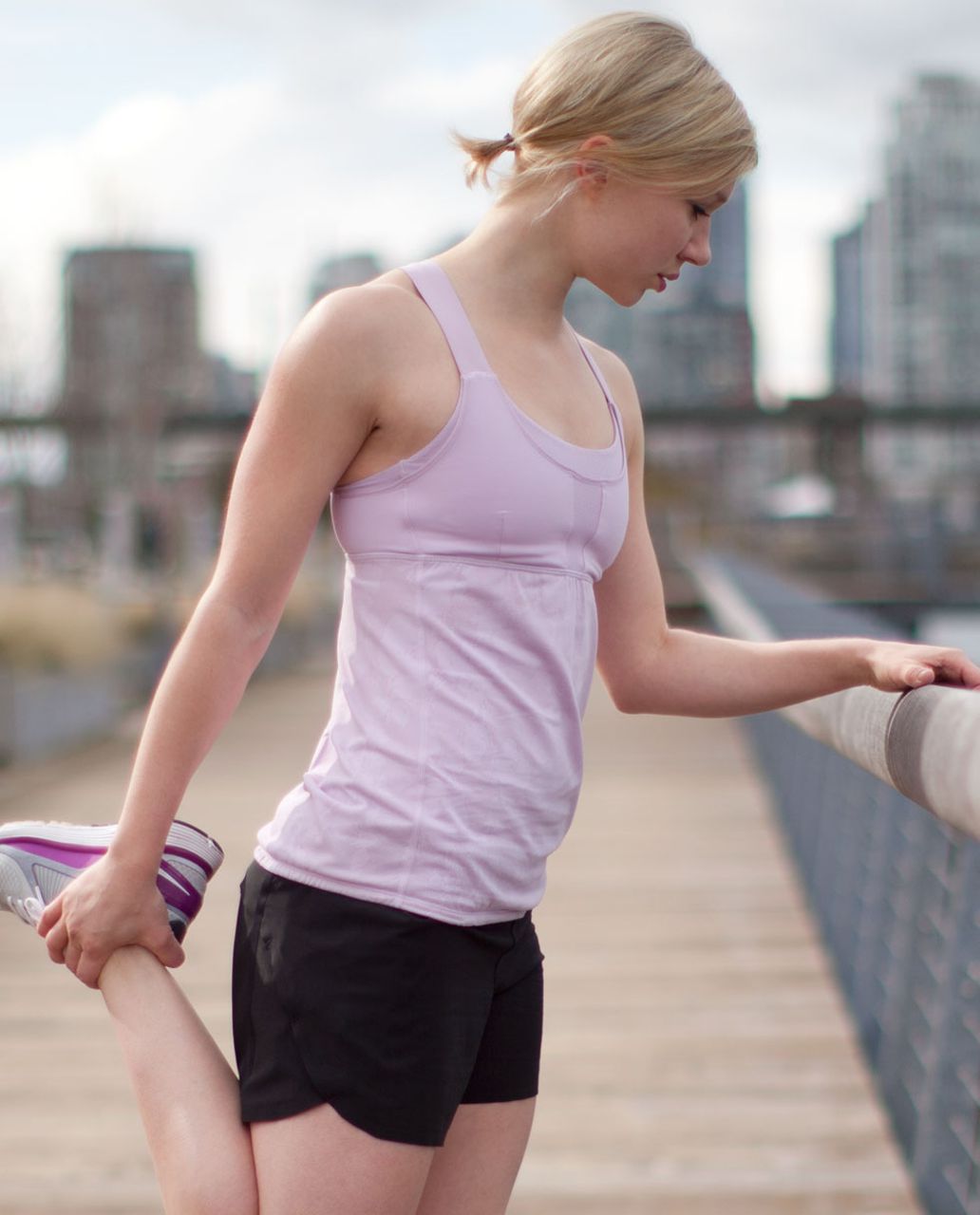 Lululemon Run:  Stuff Your Bra Tank - Rose Quartz