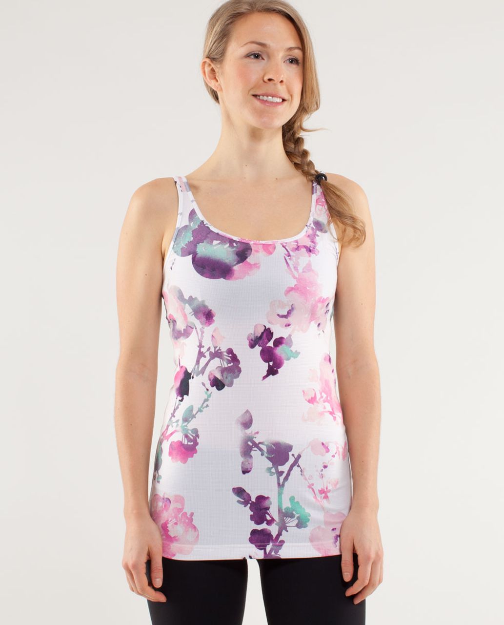 Lululemon Daily Tank - Blurred Blossoms Multi Colour