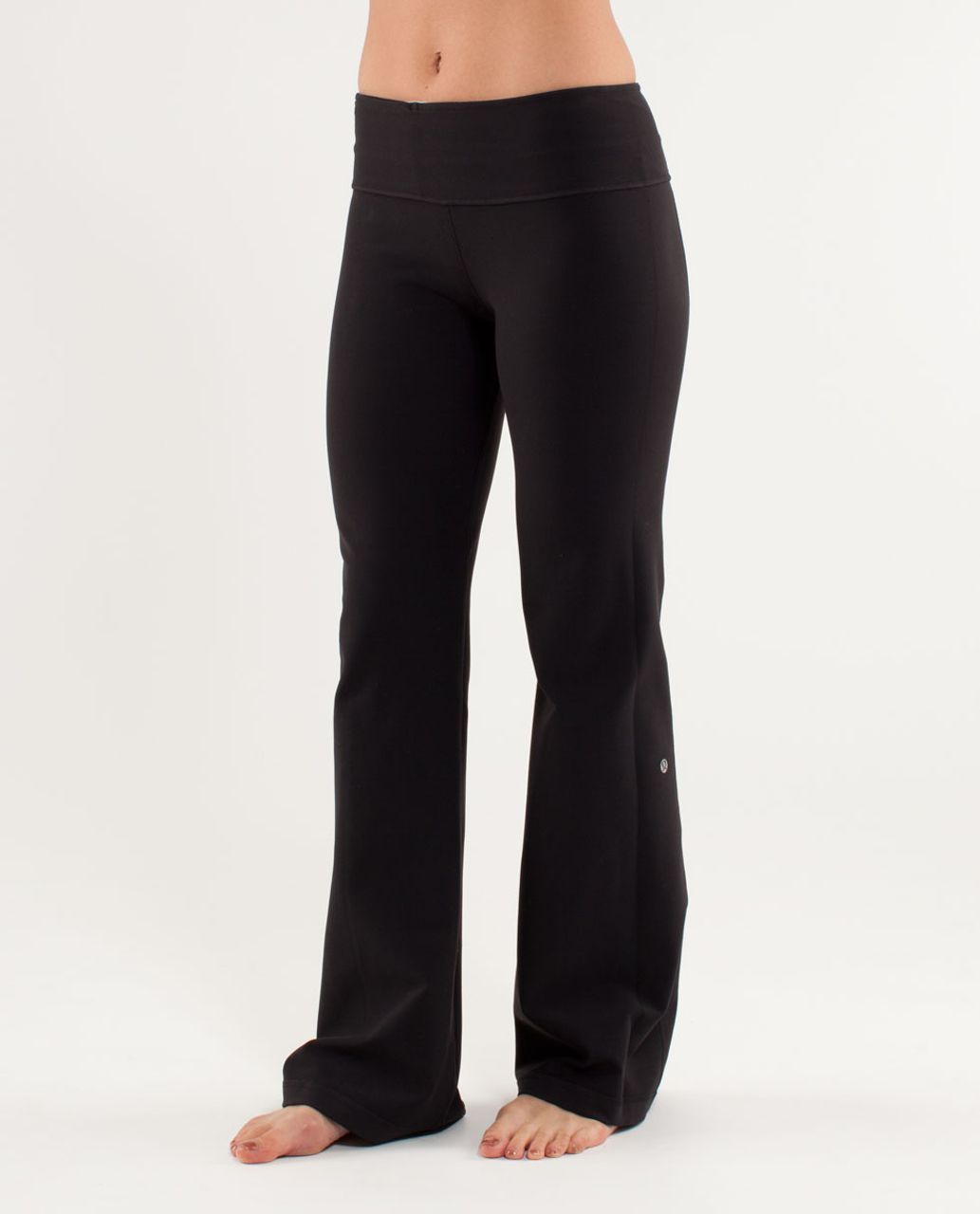 Lululemon Groove Pant (Regular) - Black / Blurred Blossoms Multi Colour / Heathered Fossil