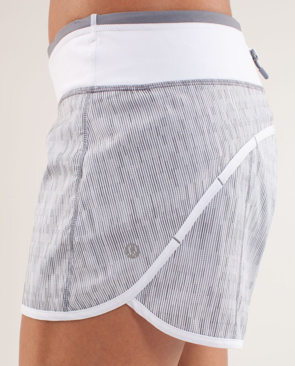 Lululemon Turbo Run Short - Wee Are From Space White Combo /  White /  Heathered Fossil