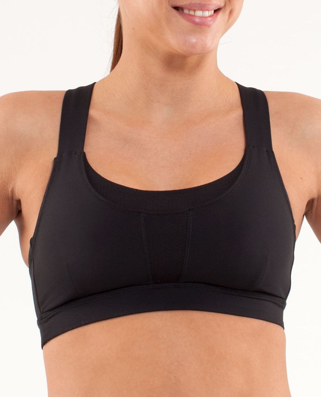 Lululemon Run Stuff Your Bra III (Power Mesh) - Black - lulu fanatics