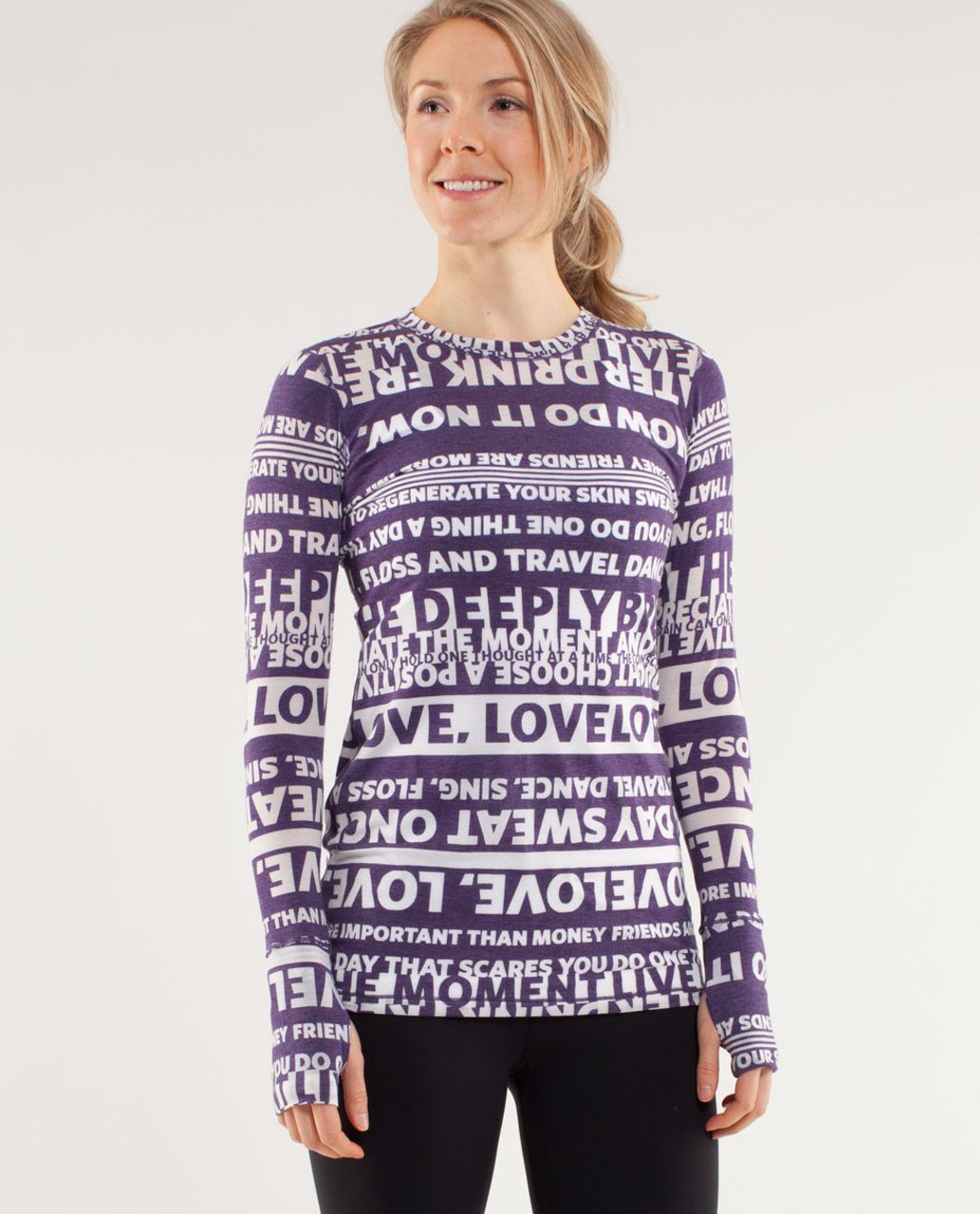 Lululemon Discover Manifesto Long Sleeve Tee - Concord Grape