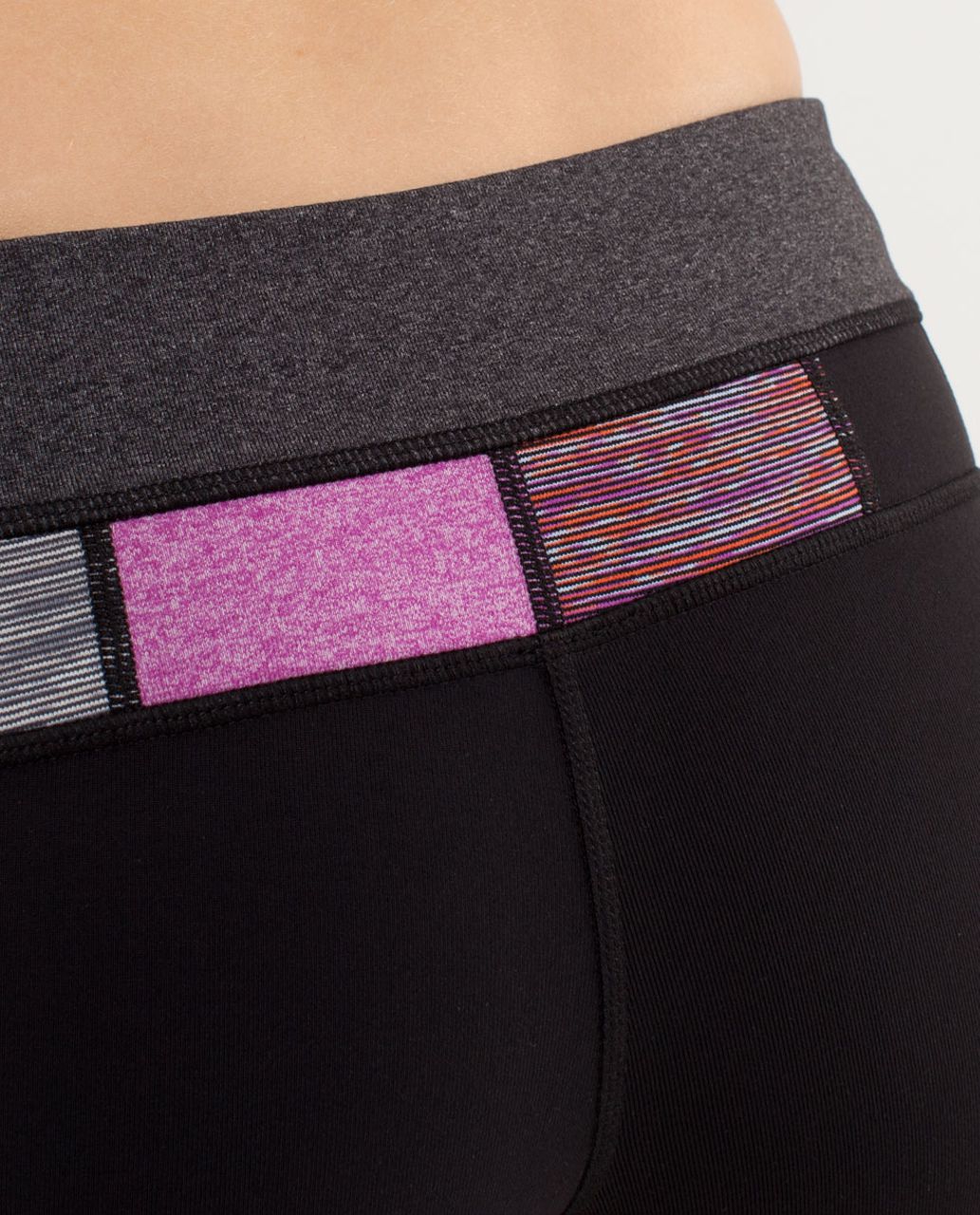 Lululemon Reverse Groove Short (Regular) - Black /  Heathered Black /  Quilting Spring 19