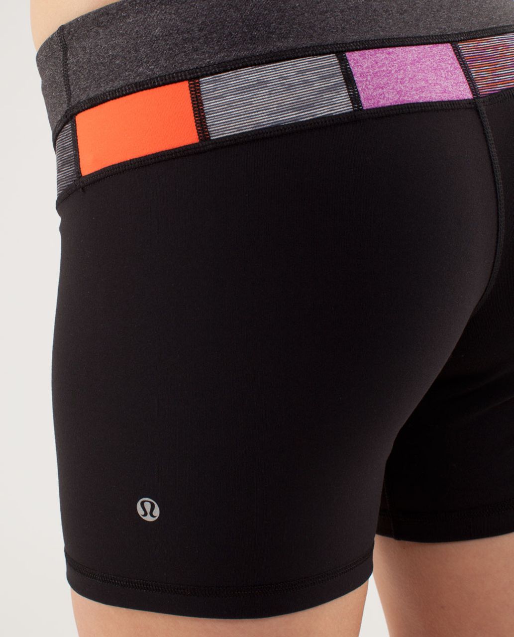 Lululemon Reverse Groove Short (Regular) - Black /  Heathered Black /  Quilting Spring 19