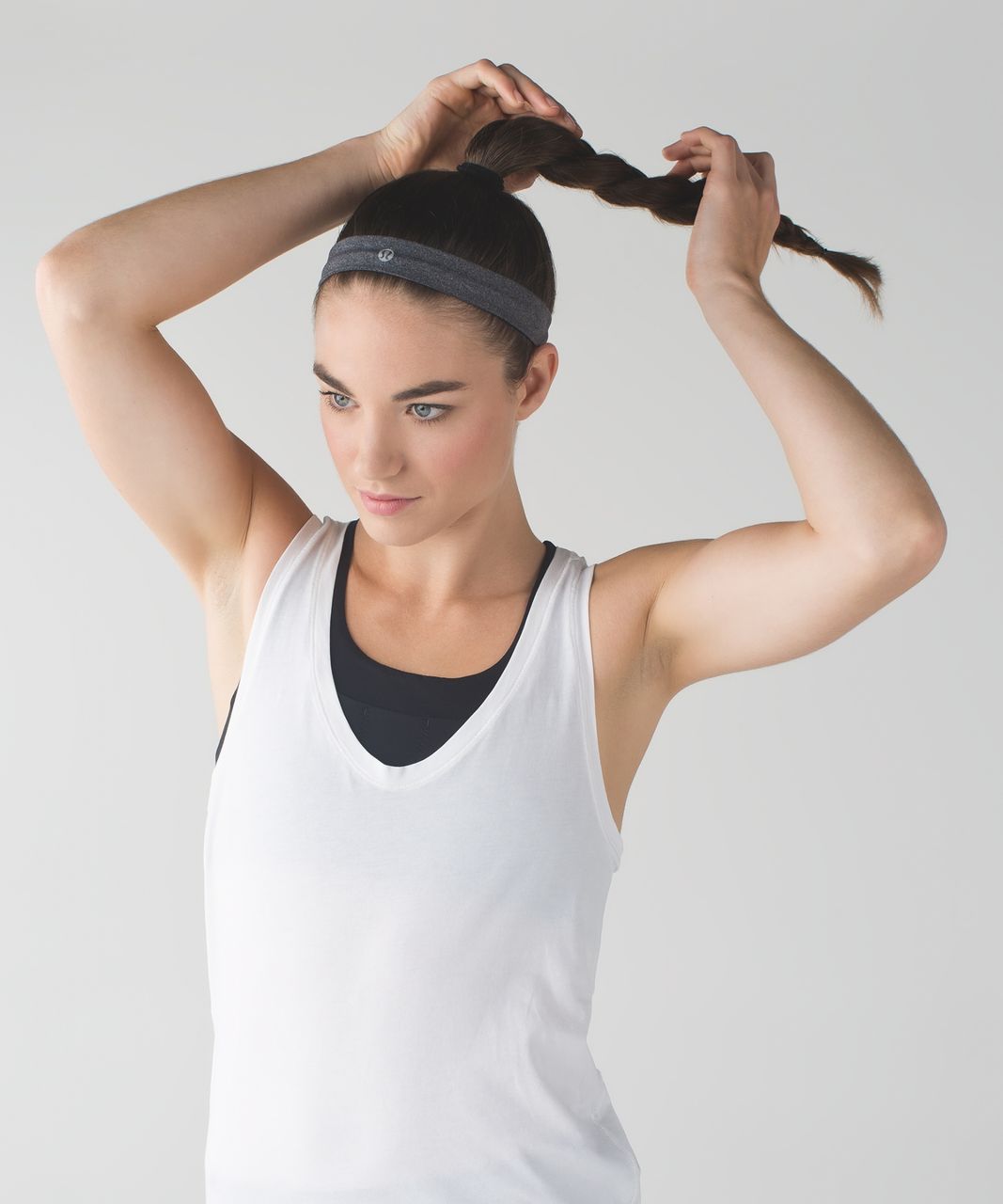 Lululemon Cardio Cross Trainer Headband - Heathered Black