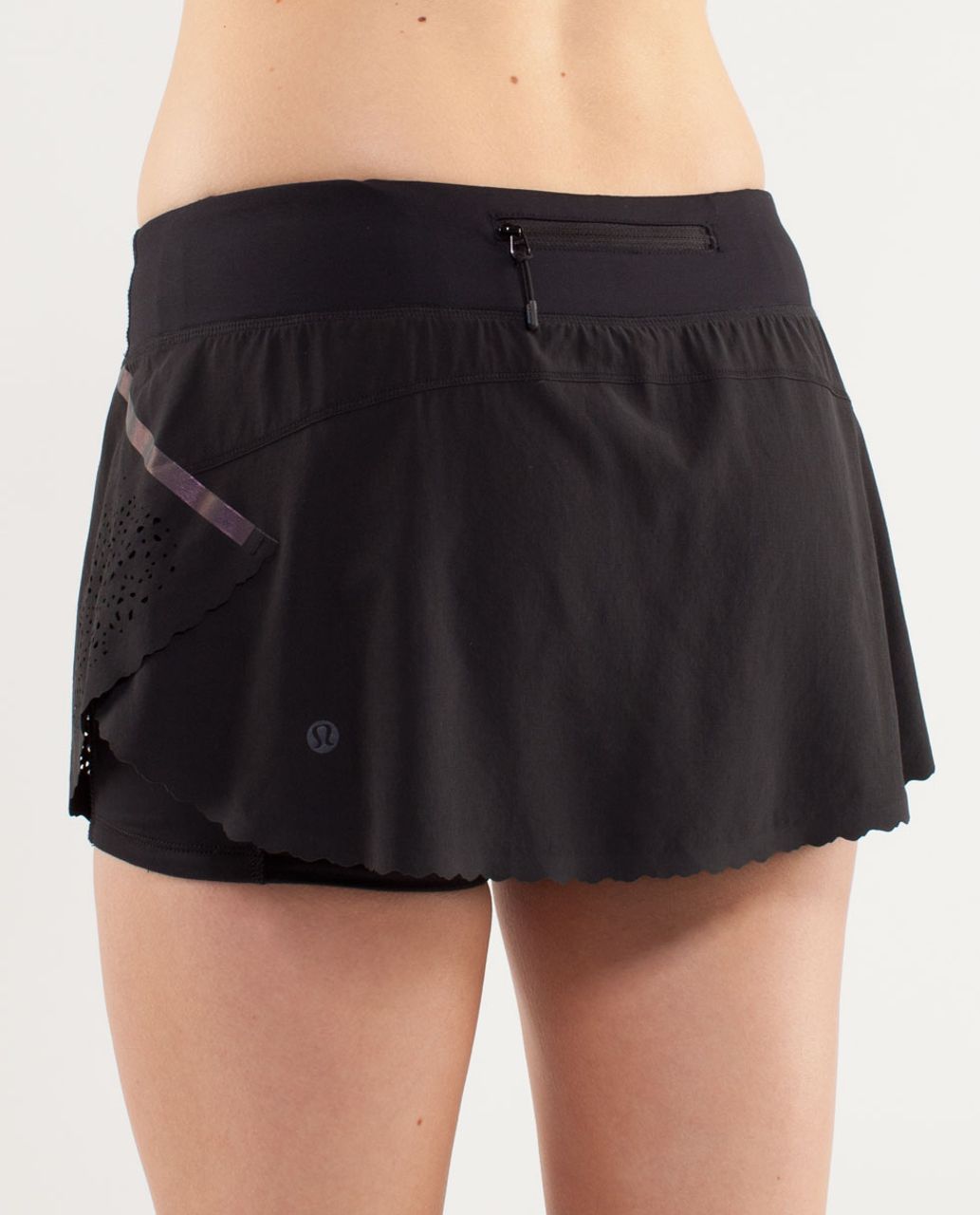 Lululemon Black Reflective Skirt Unlined Size 6