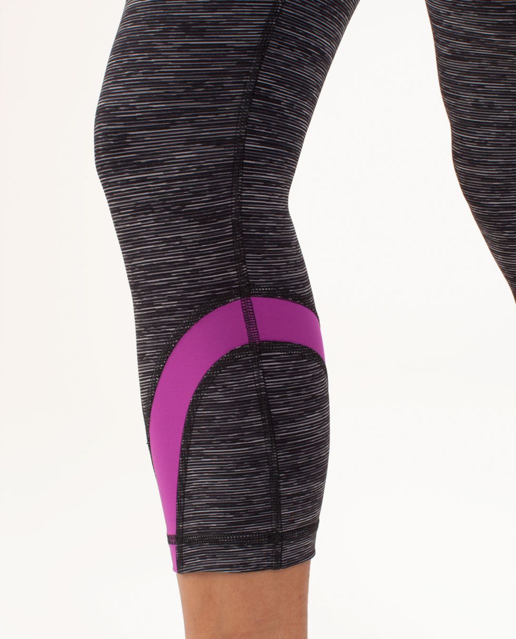 Lululemon Run:  Inspire Crop II - Wee Are From Space Black Combo /  Ultra Violet