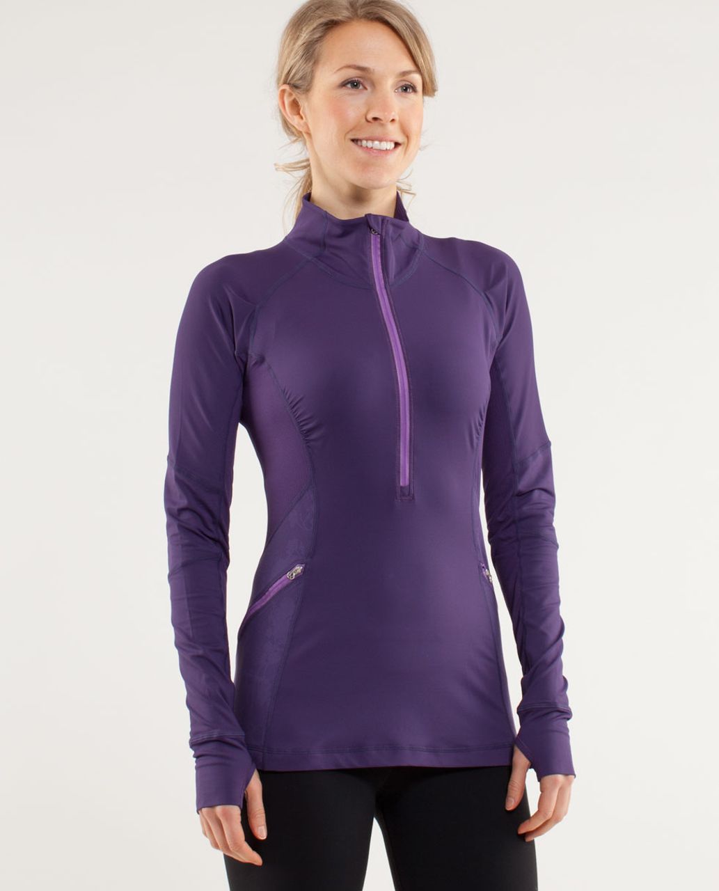 Lululemon Run: Wild 1/2 Zip - Concord Grape - lulu fanatics