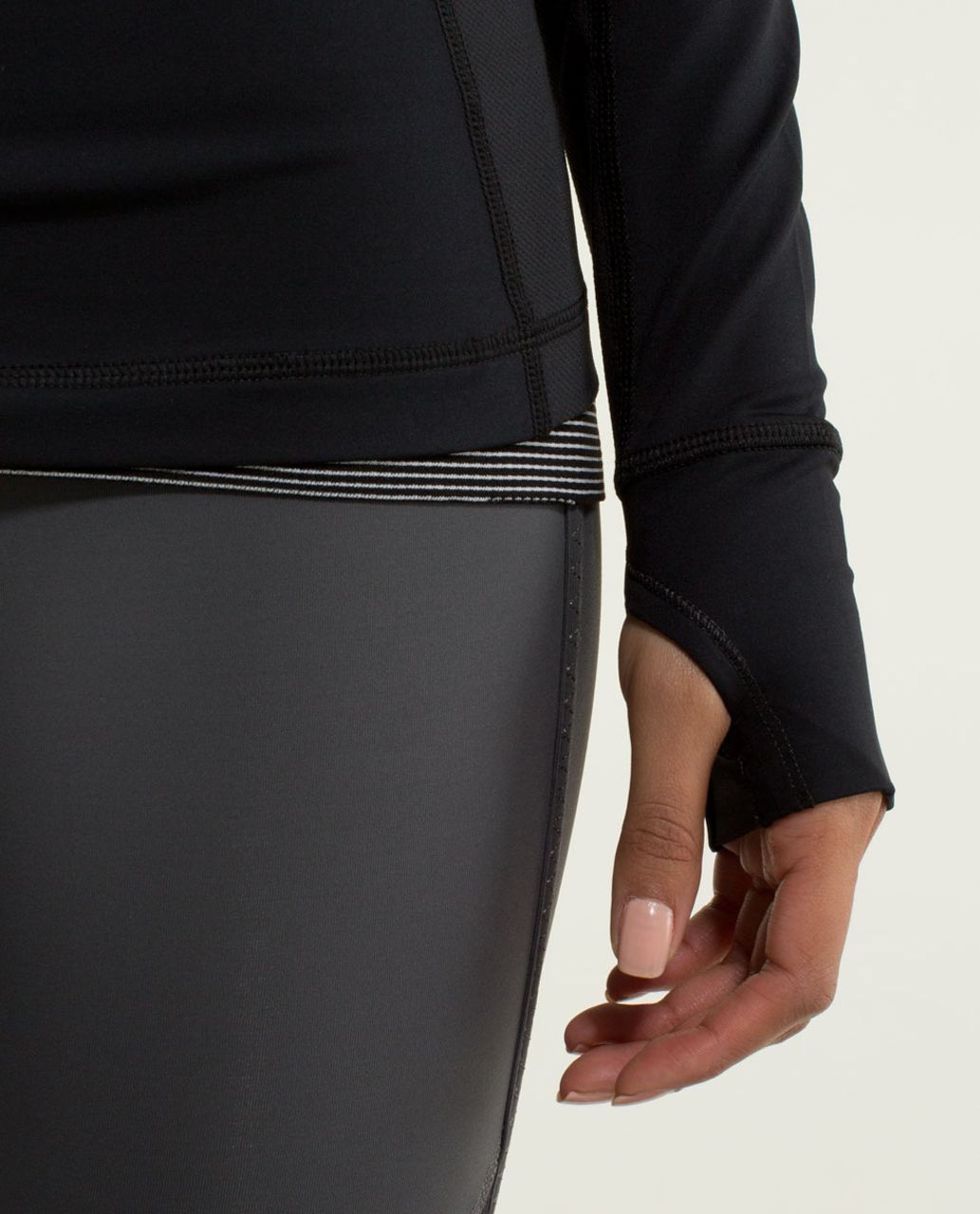 Lululemon Run:  Wild 1/2 Zip - Black