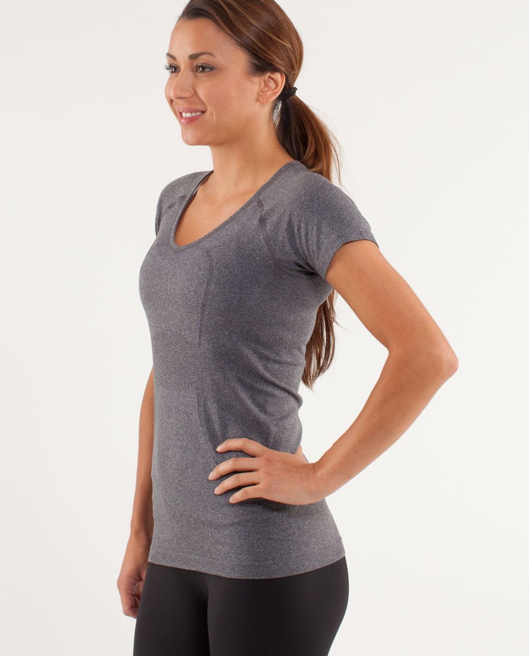 Lululemon Run:  Swiftly Tech V Neck (First Release) - Black