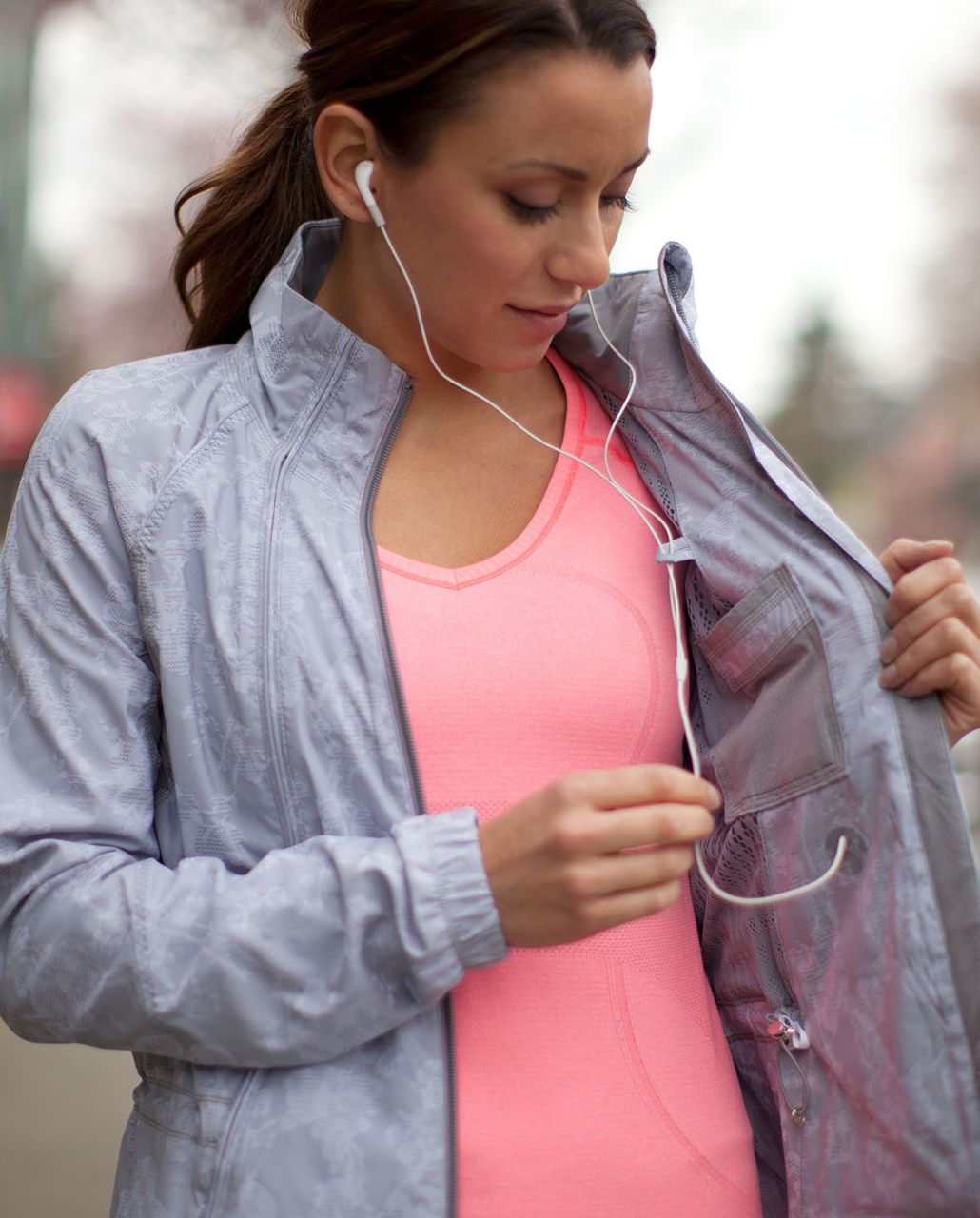 Lululemon Run:  Swiftly Tech V Neck - Flash