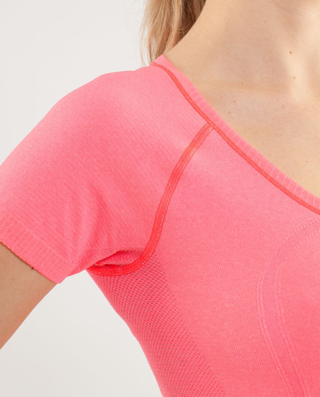 Lululemon Run:  Swiftly Tech V Neck - Flash