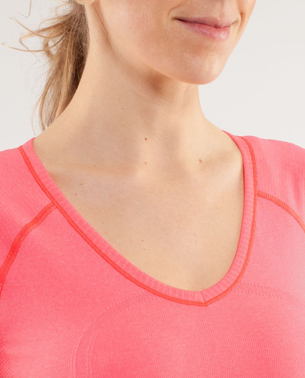 Lululemon Run:  Swiftly Tech V Neck - Flash