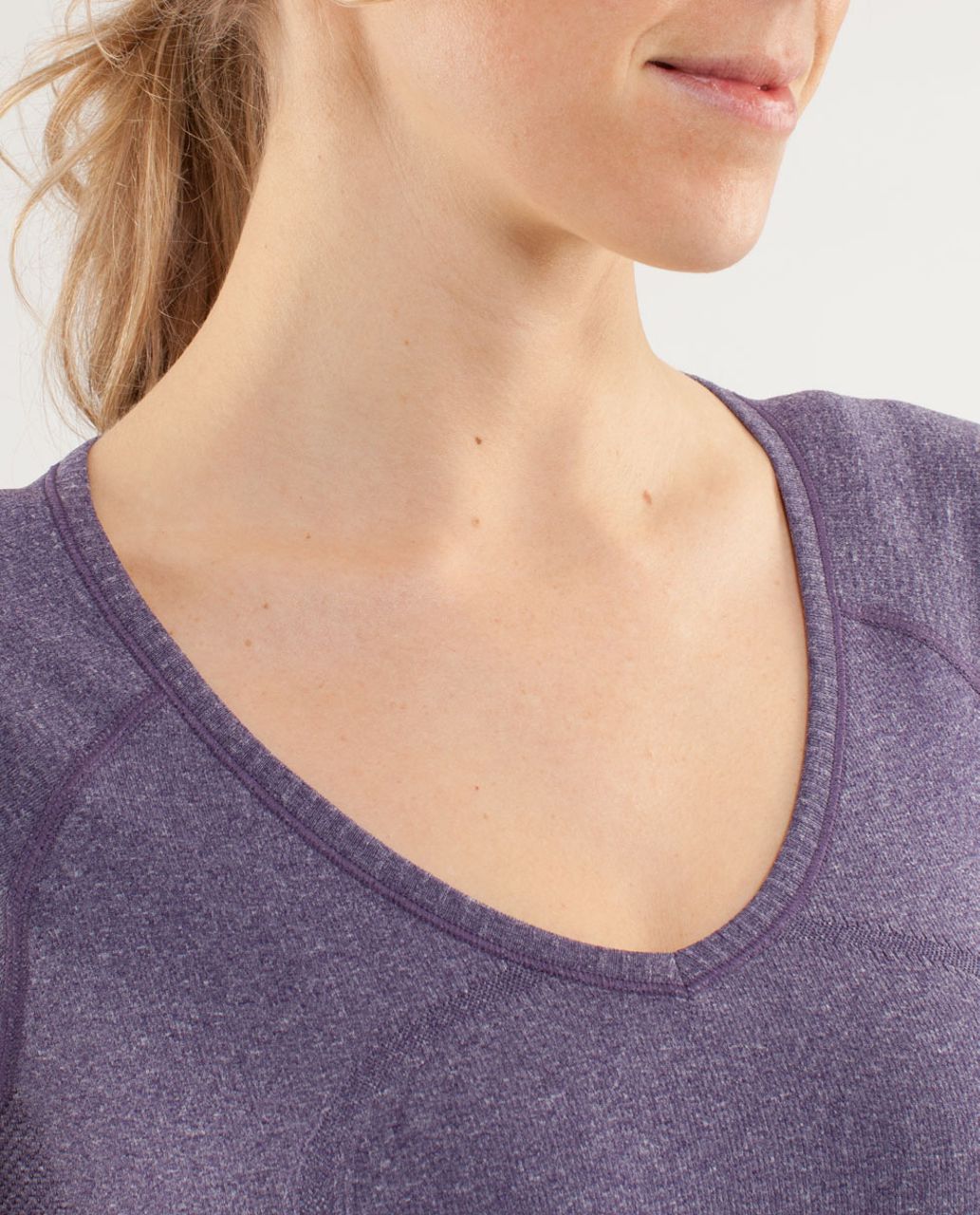 Lululemon Run:  Swiftly Tech V Neck - Concord Grape