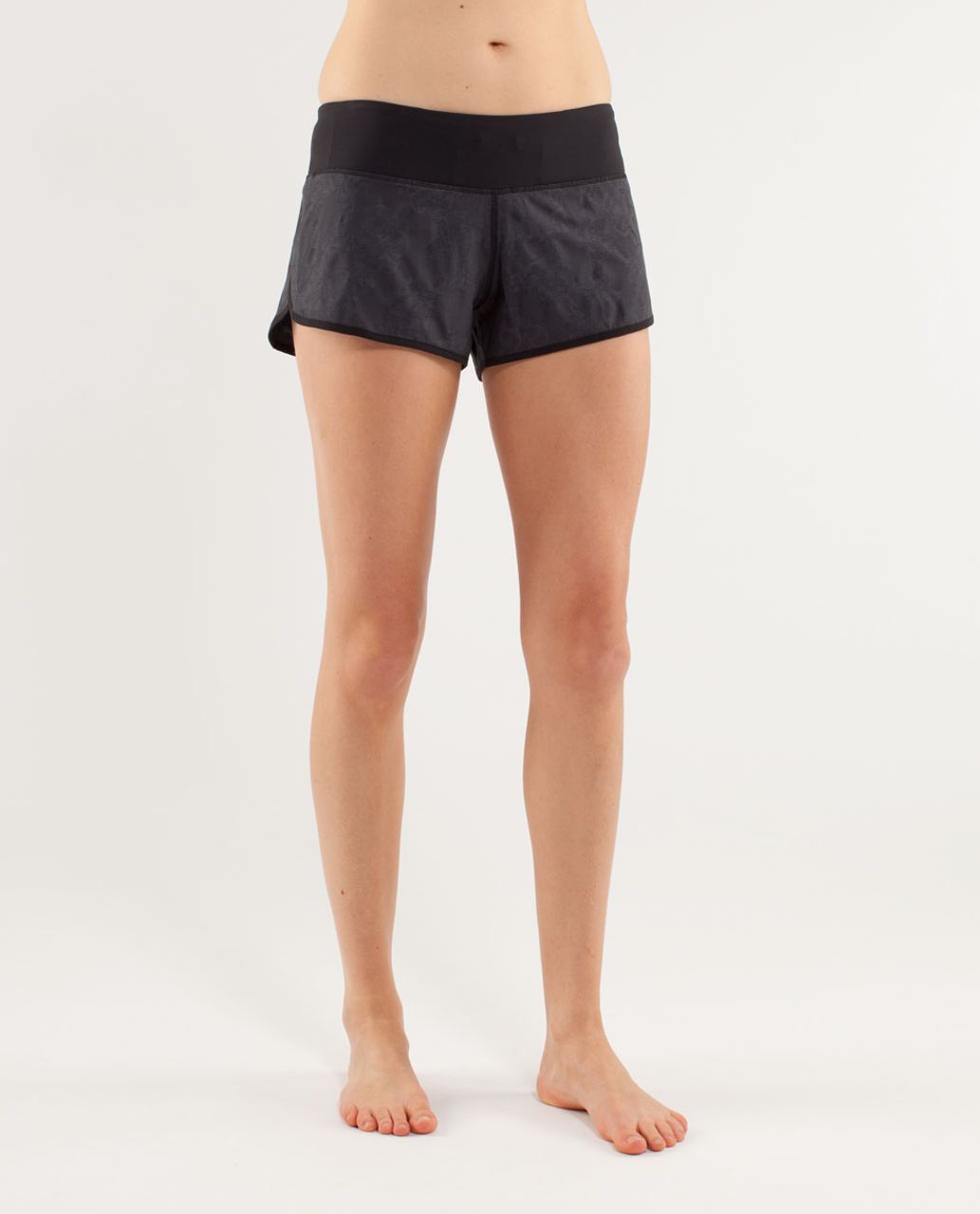 Lululemon Run:  Ultra Short II *Jacquard - Black