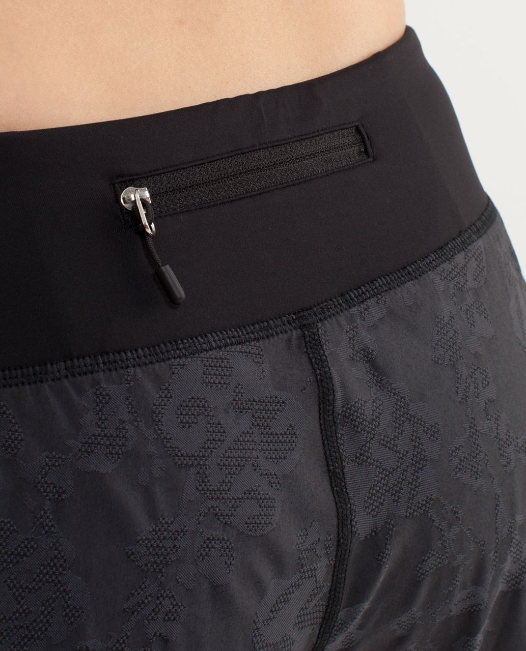 Lululemon Run:  Ultra Short II *Jacquard - Black