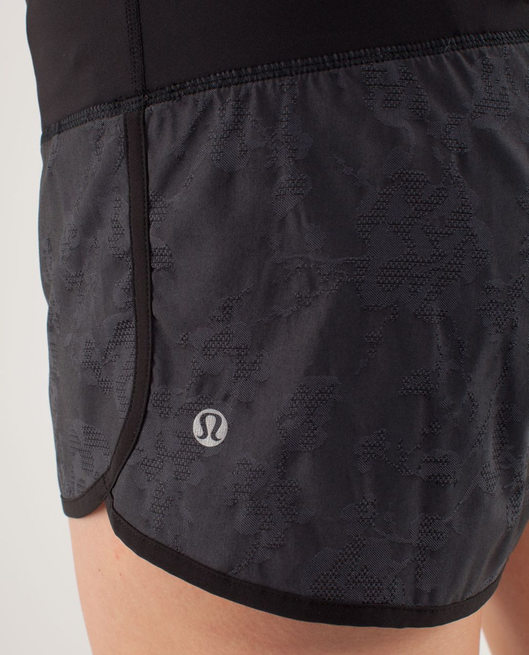 Lululemon Run:  Ultra Short II *Jacquard - Black