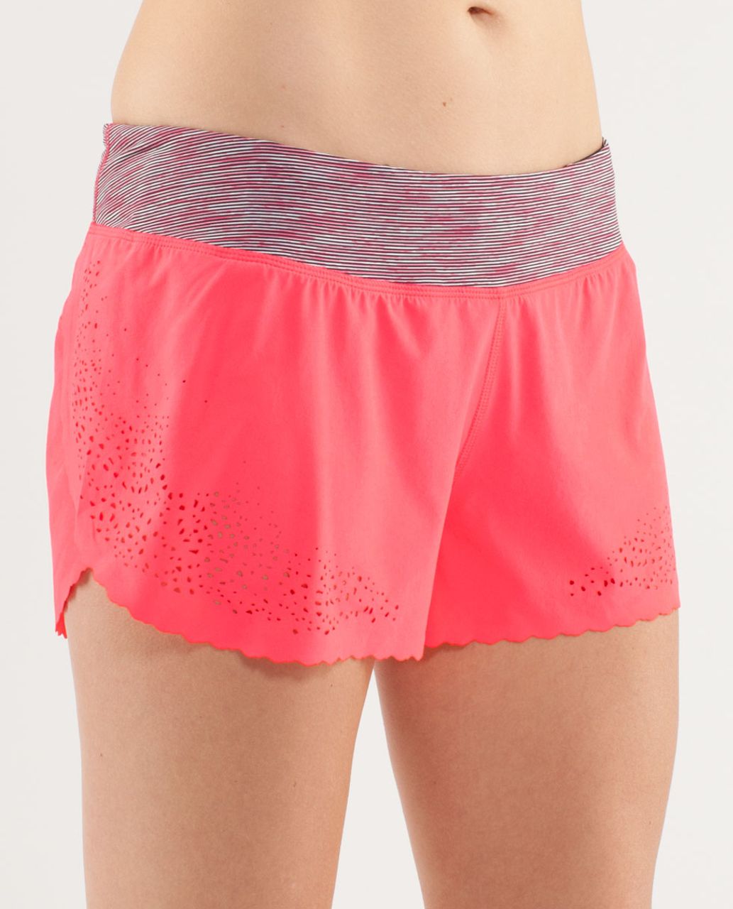 Lululemon Run A Marathon Short - Flash /  Wee Are From Space Deep Coal April Multi /  Deep Coal