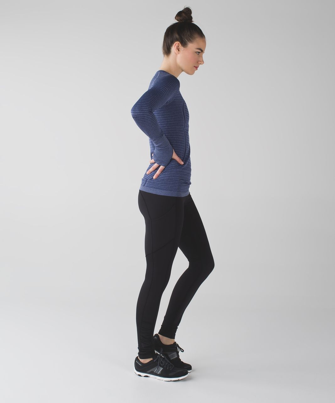 Lululemon Swiftly Tech Long Sleeve Crew - Heathered Hero Blue