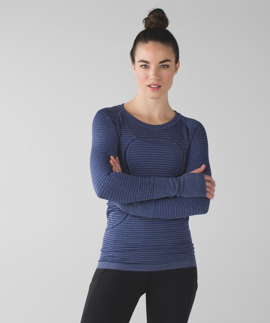 Lululemon Swiftly Tech Long Sleeve Crew - Heathered Pink Lemonade ...