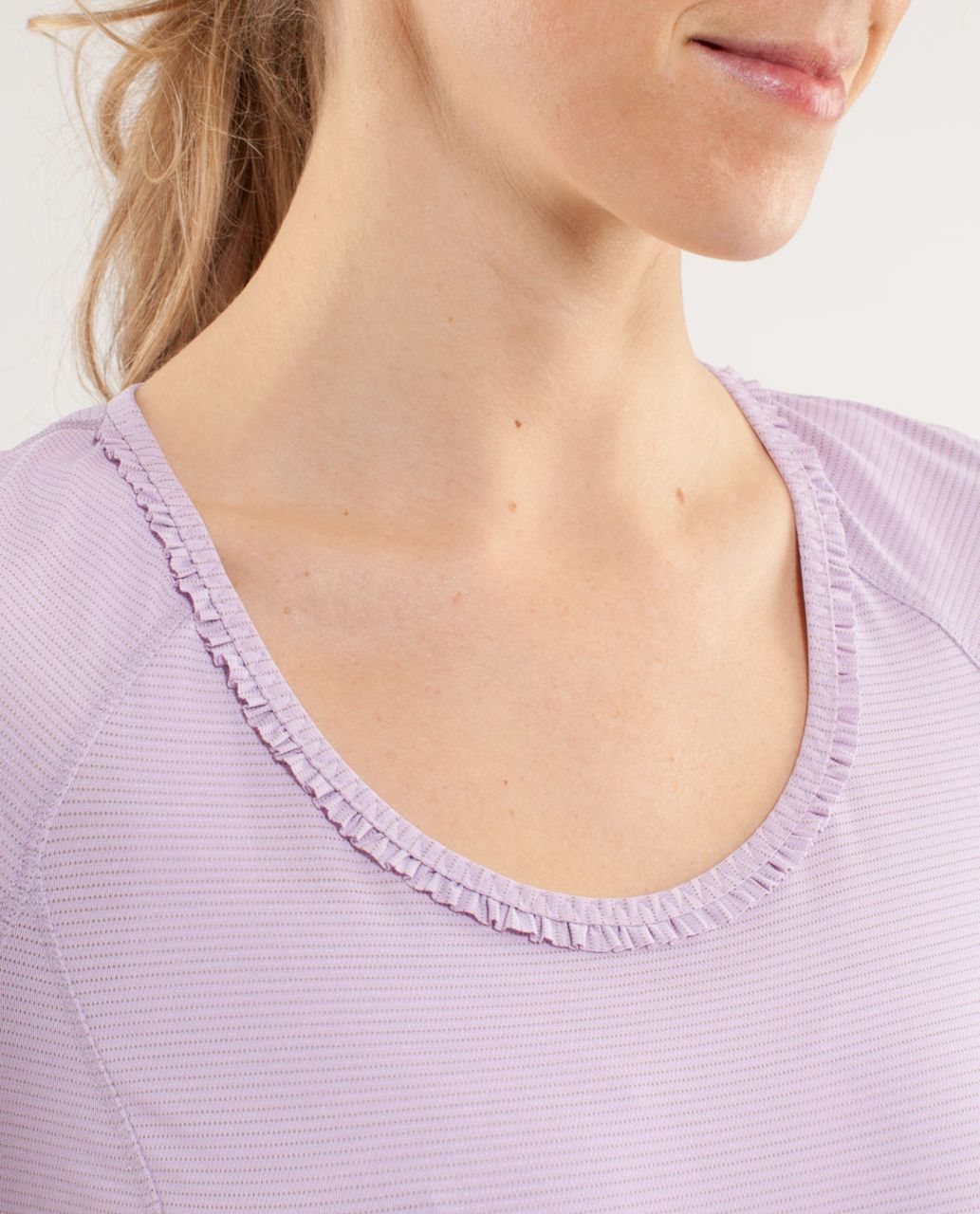 Lululemon Run:  Wild Short Sleeve Tech - Heathered Rose Quartz